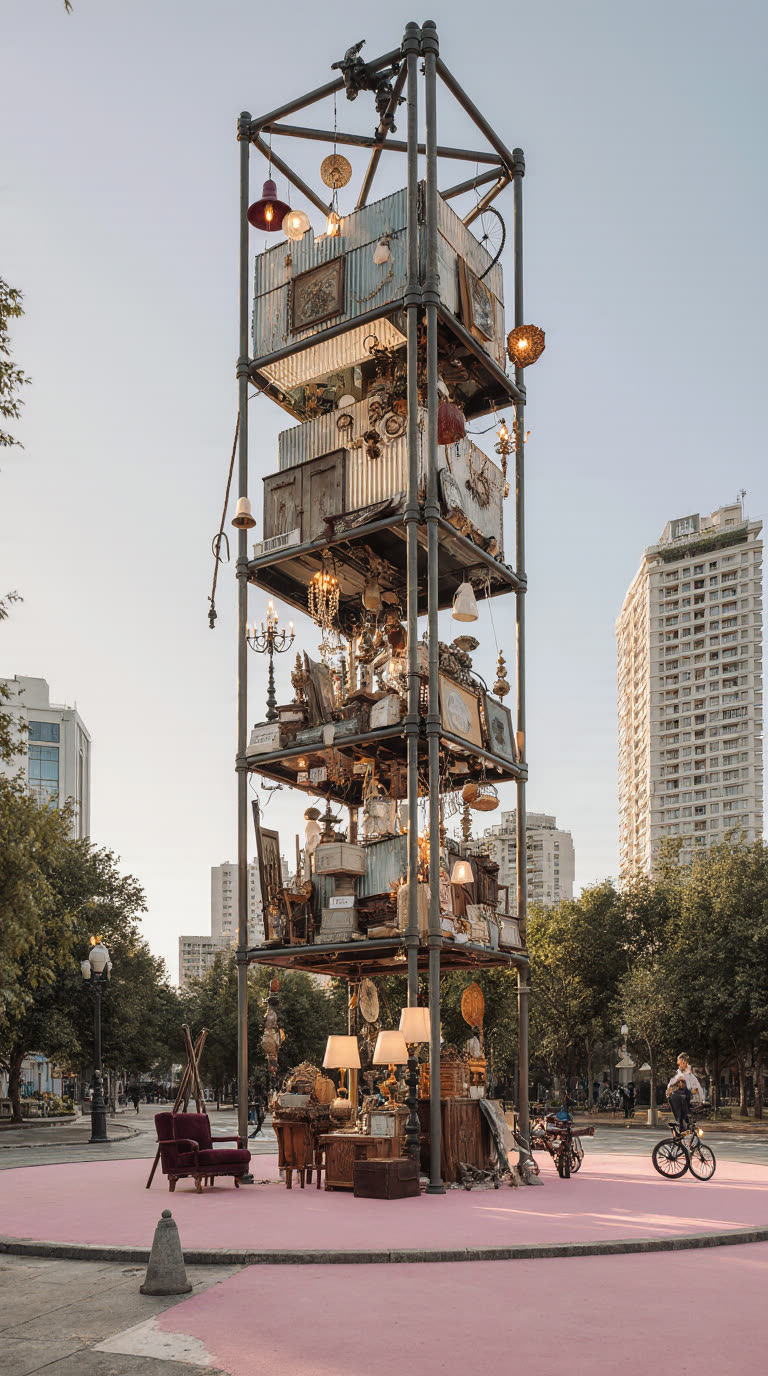 Torre alegórica, en homenaje a César Jannello